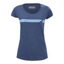 KOSZULKA BABOLAT EXERCISE STRIPES TEE WOMEN ESTATE BLUE