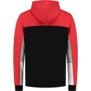 BLUZA DUNLOP ESSENTIALS HOODED SWEAT MEN DARK RED/BLACK