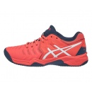 BUTY TENISOWE ASICS GEL RESOLUTION 7 CLAY GS JUNIOR PAPAYA/WHITE