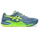 BUTY TENISOWE ASICS GEL RESOLUTION 9 CLAY STEEL BLUE/GREEN 400 MEN