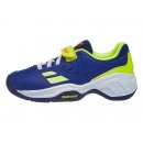 BUTY TENISOWE BABOLAT PULSION 19 AC KID BLUE/FLUO AERO