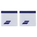 FROTKI NA RĘKĘ BABOLAT LOGO WRISTBAND WHITE/SODALITE BLUE 2SZT