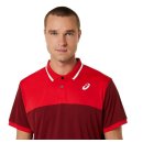 KOSZULKA ASICS COURT POLO MEN BEET JUICE/CLASSIC RED