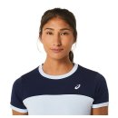 KOSZULKA ASICS COURT SS TOP WOMEN SOFT SKY/MIDNIGHT