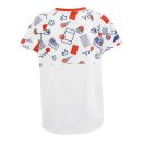 KOSZULKA BABOLAT COMPETE CREW NECK TEE BOY WH/PUREED PUMPKIN