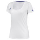 KOSZULKA BABOLAT PLAY CAP SLEEVE TOP GIRL WHITE/WHITE