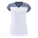  KOSZULKA BABOLAT PLAY CAP SLEEVE TOP WOMEN WHITE/BLUE HTHR