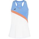  KOSZULKA BABOLAT PLAY TANK TOP GIRL WHITE/BLITHE BLUE