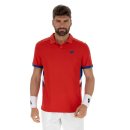 KOSZULKA LOTTO SQUADRA III POLO MEN FLAME RED