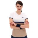 KOSZULKA LOTTO TECH V-D1 TEE WOMEN IRISH BEIGE