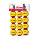  METODYCZNE PIŁKI TENISOWE WILSON STARTER RED 12 SZT