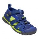 SANDAŁY KEEN SEACAMP II CNX YOUTH BLUE/CHARTREUSE