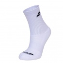 SKARPETY BABOLAT JUNIOR CREW SOCKS WHITE 3 PARY