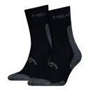  SKARPETY HEAD HIKING ALL CLIMATES CREW SOCKS 2 PACK BLACK