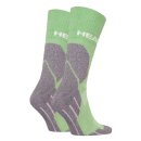 SKARPETY HEAD HIKING ALL CLIMATES CREW SOCKS 2 PACK LIGHT GREEN