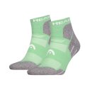  SKARPETY HEAD HIKING QUARTER ALL CLIMATES SOCKS 2P LIGHT GREEN