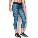 SPODNIE UNDER ARMOUR HEATGEAR PRINTED CAPRI WOMEN