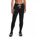 SPODNIE UNDER ARMOUR RIVAL FLEECE JOGGER WOMEN BLACK/WHITE 002