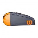 TORBA NA RAKIETY WILSON TEAM 6PK GREY/ORANGE BAG